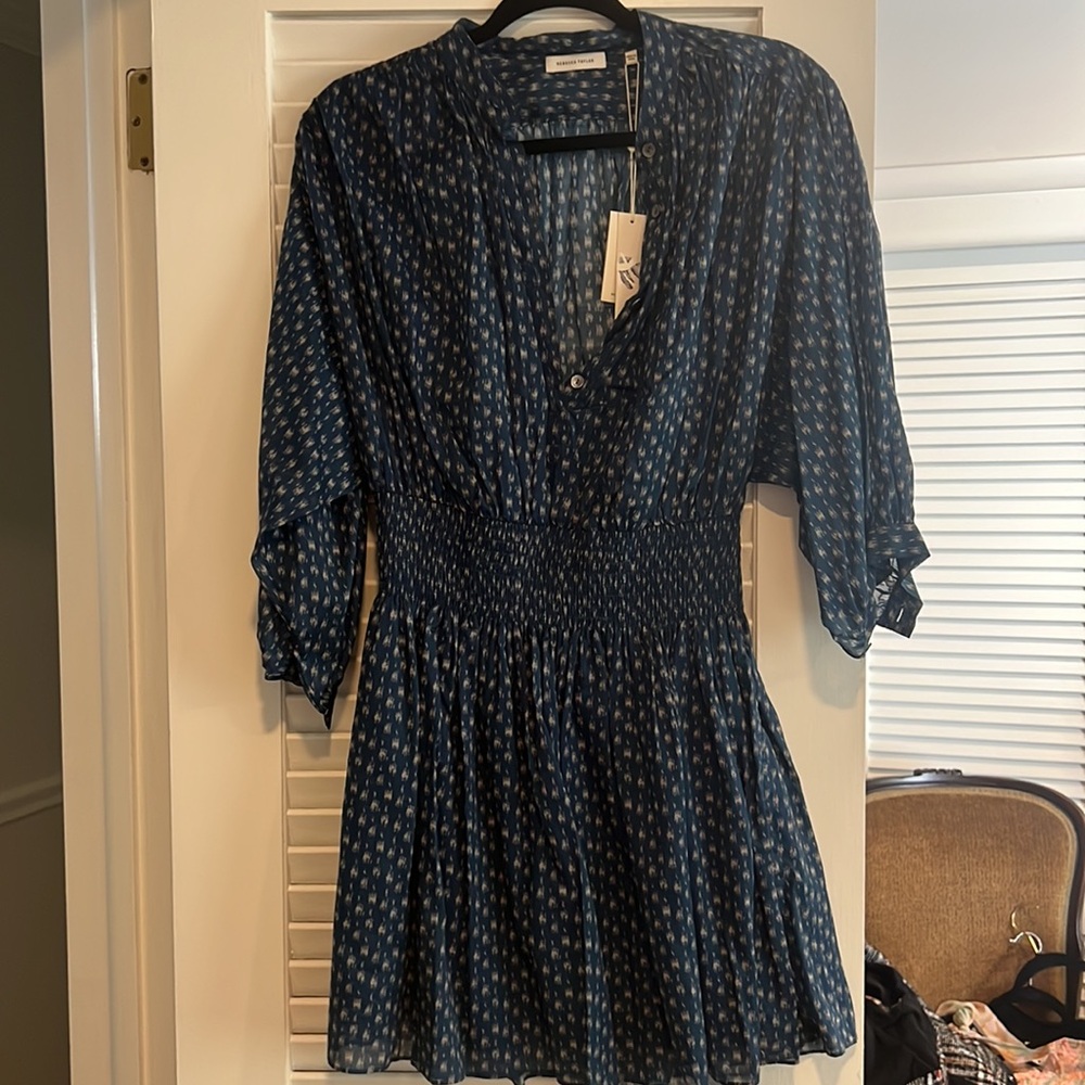 Rebecca Taylor blue and white dress
